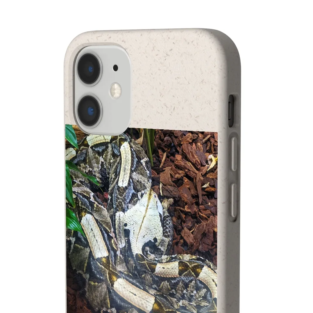 White Black Snake Biodegradable Case