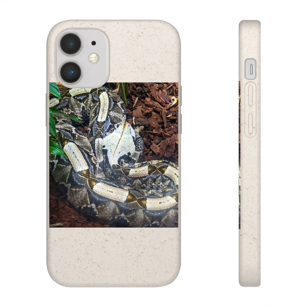 White Black Snake Biodegradable Case