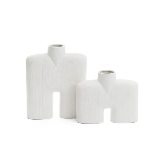 white Bridge Ceramic Vase