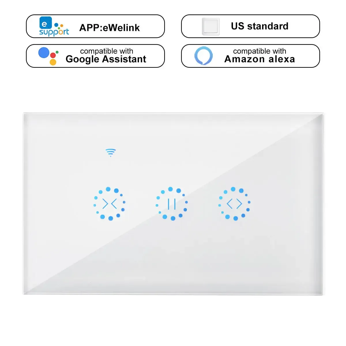 WiFi Electrical Blinds Switch US Plug-WiFi Blinds Switch