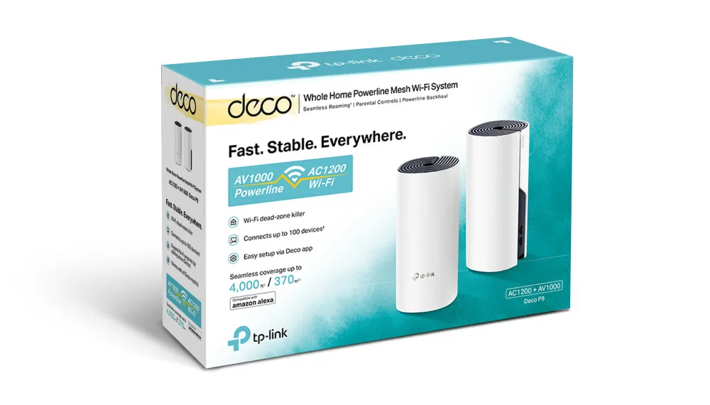 Wireless Router Tp-Link Deco P9(2-Pack) Dual-Band (2.4 Ghz / 5 Ghz) Gigabit Ethernet