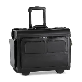 Workforce Leather Wheeled Catalog Case